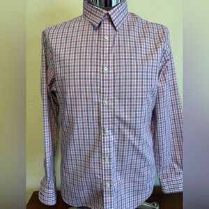 UNTUCKit Men's Plaid Shirt - Blue and Pink